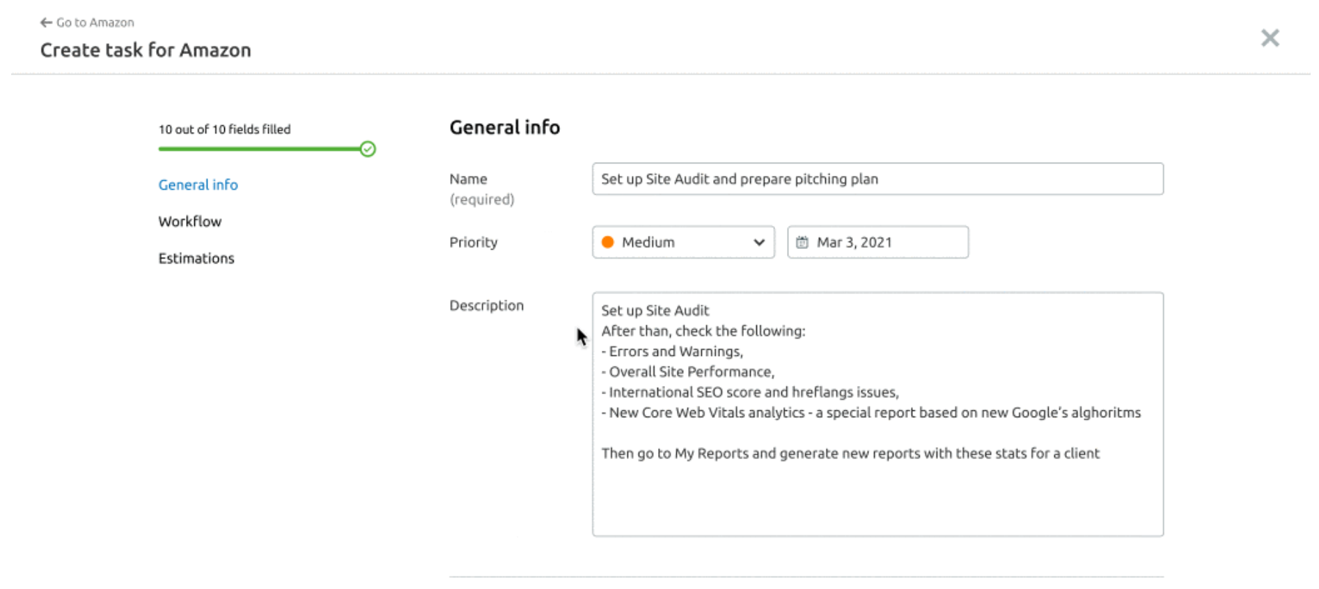 Agency Project Management Software. Task prioritization