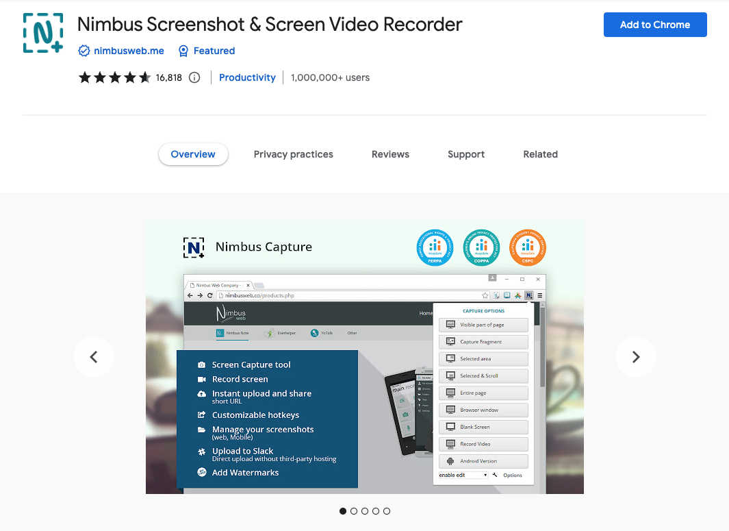 Nimbus Screenshot & Screen Video Recorder