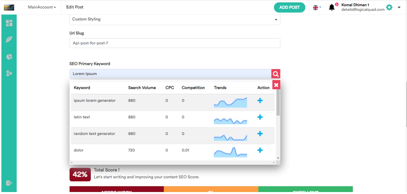 How To Use the Semrush x Quickblog Integration image 5